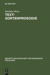 Enlarge image Cover: Textsortenprosodie - De Gruyter
