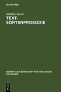 Cover: Textsortenprosodie - De Gruyter