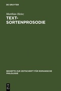 Cover: Textsortenprosodie - De Gruyter