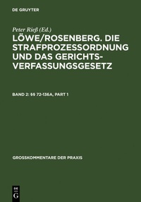 Abbildung von: §§ 72-136a - De Gruyter