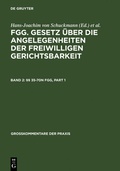 Abbildung von: §§ 35-70n FGG - De Gruyter
