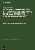 Cover: &sect;&sect; 1 - 198 GVG; EGGVG; GVGVO - De Gruyter