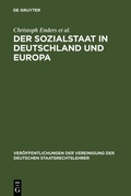 Cover: Der Sozialstaat in Deutschland und Europa - De Gruyter