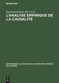 Cover: L'analyse empirique de la causalit&eacute; - De Gruyter Mouton