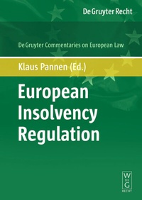 Abbildung von: European Insolvency Regulation - De Gruyter