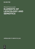 Cover: Elements of Lexicology and Semiotics - De Gruyter Mouton