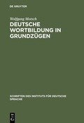 Cover: Deutsche Wortbildung in Grundz&uuml;gen - De Gruyter