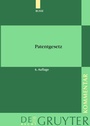 Cover: Patentgesetz - De Gruyter