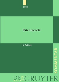Abbildung von: Patentgesetz - De Gruyter