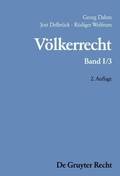 Cover: Georg Dahm; Jost Delbr&uuml;ck; R&uuml;diger Wolfrum: V&ouml;lkerrecht / Die Formen des v&ouml;lkerrechtlichen Handelns; Die inhaltliche Ordnung der internationalen Gemeinschaft - De Gruyter