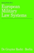 Cover: European Military Law Systems - De Gruyter