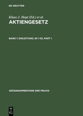 Abbildung von: Aktiengesetz / Einleitung; §§ 1-53 - De Gruyter
