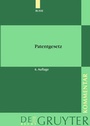 Cover: Patentgesetz - De Gruyter