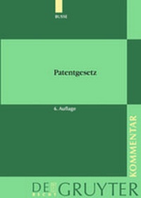 Enlarge image Cover: Patentgesetz - De Gruyter