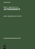 Abbildung von: Aktiengesetz / Einleitung; §§ 1-53 - De Gruyter