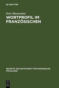 Cover: Wortprofil im Franz&ouml;sischen - De Gruyter
