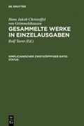 Cover: Simplicianischer Zweyk&ouml;pffiger Ratio Status - De Gruyter