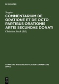 Cover: Commentarium de oratione et de octo partibus orationis artis secundae Donati - De Gruyter