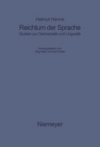 Abbildung von: Reichtum der Sprache - De Gruyter