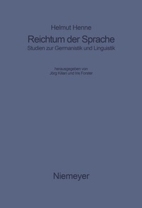 Abbildung von: Reichtum der Sprache - De Gruyter