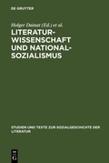 Cover: Literaturwissenschaft und Nationalsozialismus - De Gruyter