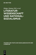 Cover: Literaturwissenschaft und Nationalsozialismus - De Gruyter