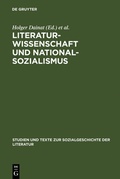 Cover: Literaturwissenschaft und Nationalsozialismus - De Gruyter