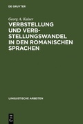 Cover: Verbstellung und Verbstellungswandel in den romanischen Sprachen - De Gruyter