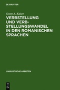 Cover: Verbstellung und Verbstellungswandel in den romanischen Sprachen - De Gruyter