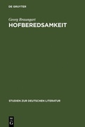 Cover: Hofberedsamkeit - De Gruyter