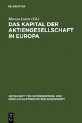 Abbildung von: Das Kapital der Aktiengesellschaft in Europa - De Gruyter
