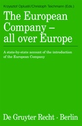 Abbildung von: The European Company - all over Europe - De Gruyter
