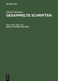 Cover: Briefe 1901-1963 - De Gruyter