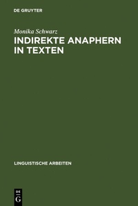Abbildung von: Indirekte Anaphern in Texten - De Gruyter
