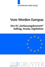 Cover: Vom Werden Europas - De Gruyter