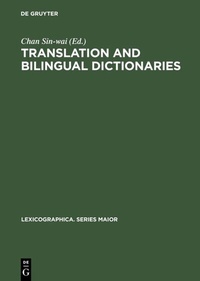 Abbildung von: Translation and Bilingual Dictionaries - De Gruyter