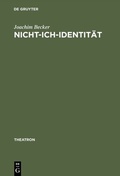Cover: Nicht-Ich-Identit&auml;t - De Gruyter