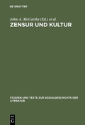 Cover: Zensur und Kultur - De Gruyter