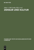 Cover: Zensur und Kultur - De Gruyter