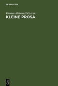 Cover: Kleine Prosa - De Gruyter