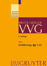 Abbildung von: Einführung; §§ 1-32 VVG - De Gruyter