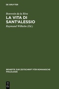Cover: La Vita di Sant'Alessio - De Gruyter