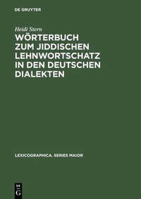 Abbildung von: Wörterbuch zum jiddischen Lehnwortschatz in den deutschen Dialekten - De Gruyter