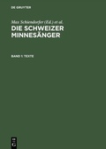 Cover: Texte - De Gruyter