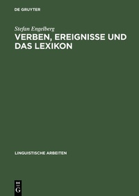 Abbildung von: Verben, Ereignisse und das Lexikon - De Gruyter