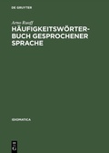 Cover: H&auml;ufigkeitsw&ouml;rterbuch gesprochener Sprache - De Gruyter