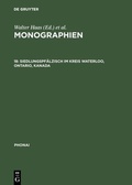 Cover: Siedlungspf&auml;lzisch im Kreis Waterloo, Ontario, Kanada - De Gruyter
