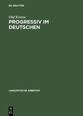 Cover: Progressiv im Deutschen - De Gruyter