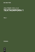 Cover: Textkorpora 1 - De Gruyter