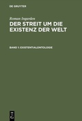 Cover: Existentialontologie - De Gruyter